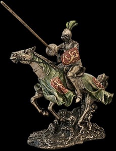 ridderstatue i bronze
